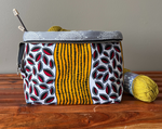 Large Knitting Project Bag - African Fabric | Thrifty Upenyu