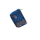 small denim blue zipper pouch for purse