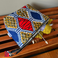 geometric cross stitch bag