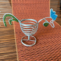 Beaded Wire Chicken Egg Cup Holder | Thrifty Upenyu