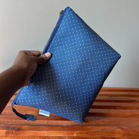 shweshwe fabric project bag