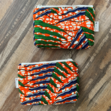 orange small pouches side by side