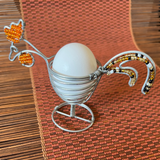 orange beaded wire egg cup
