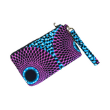 purple wristlet purse