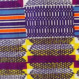 purple kente fabric