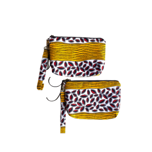 African Print Fabric Large Zipper Bag | Thrifty Upenyu