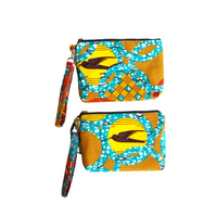 African Print Fabric Large Zipper Bag | Thrifty Upenyu