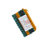 teal small change purse