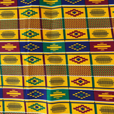yellow kente fabric